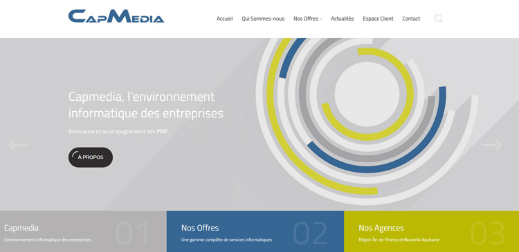 Nouveau site web capmedia